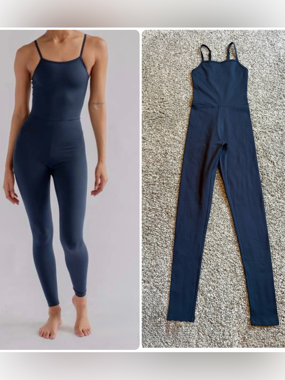 Girlfriend Collective Midnight Unitard Jumpsuit XS Compressive Activewear